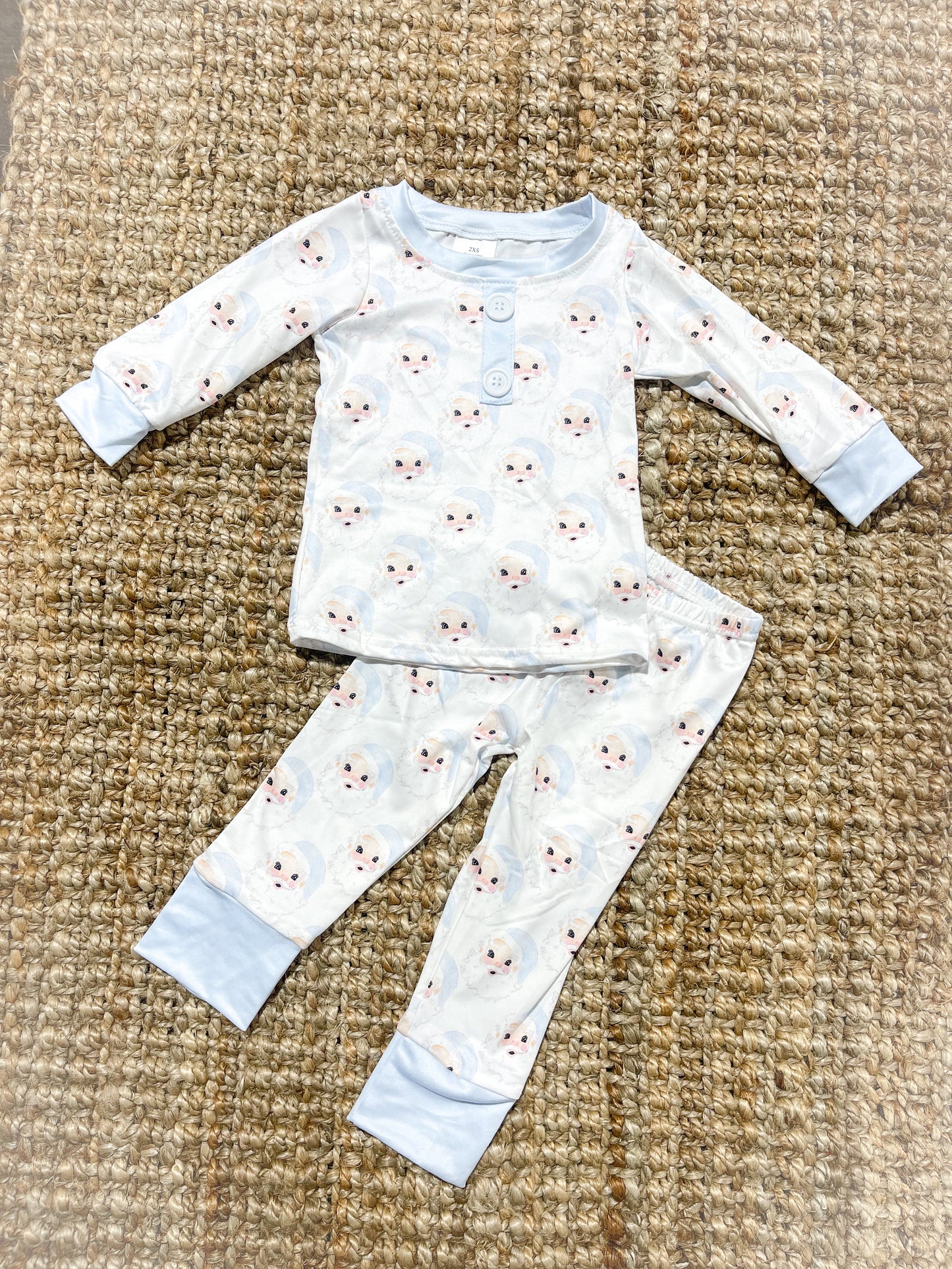 Vintage Santa Blue Set