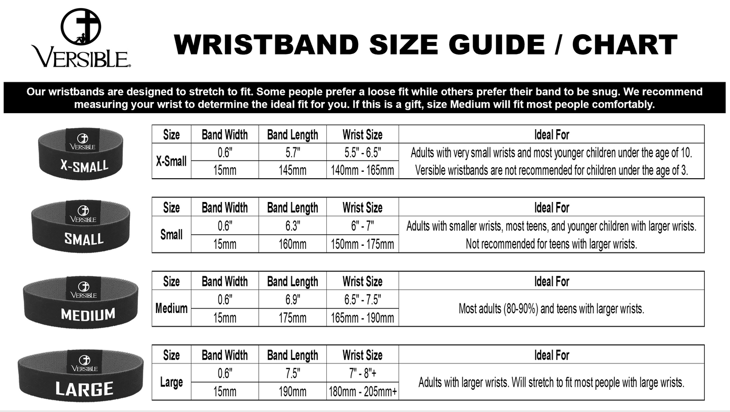 Versible® Wristbands - Tree Bark Camo / 2 Corinthians 5:17