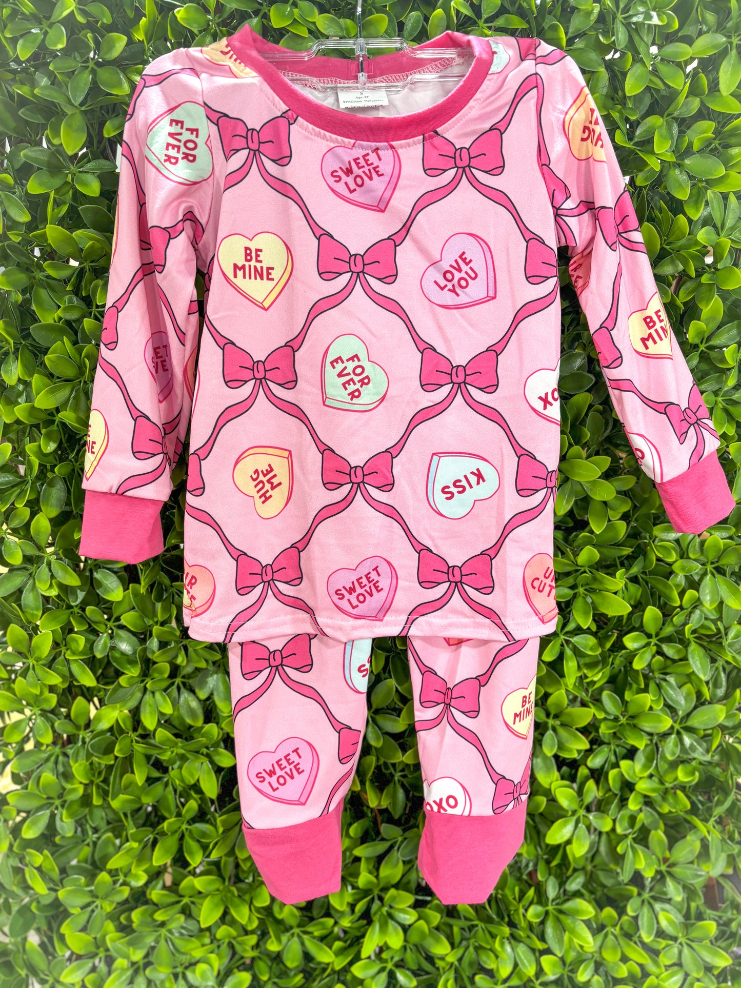 Coquette Conversation Heart Pjs