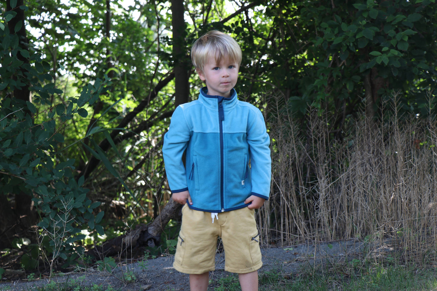 Grey Microfleece Full Zip Jacket