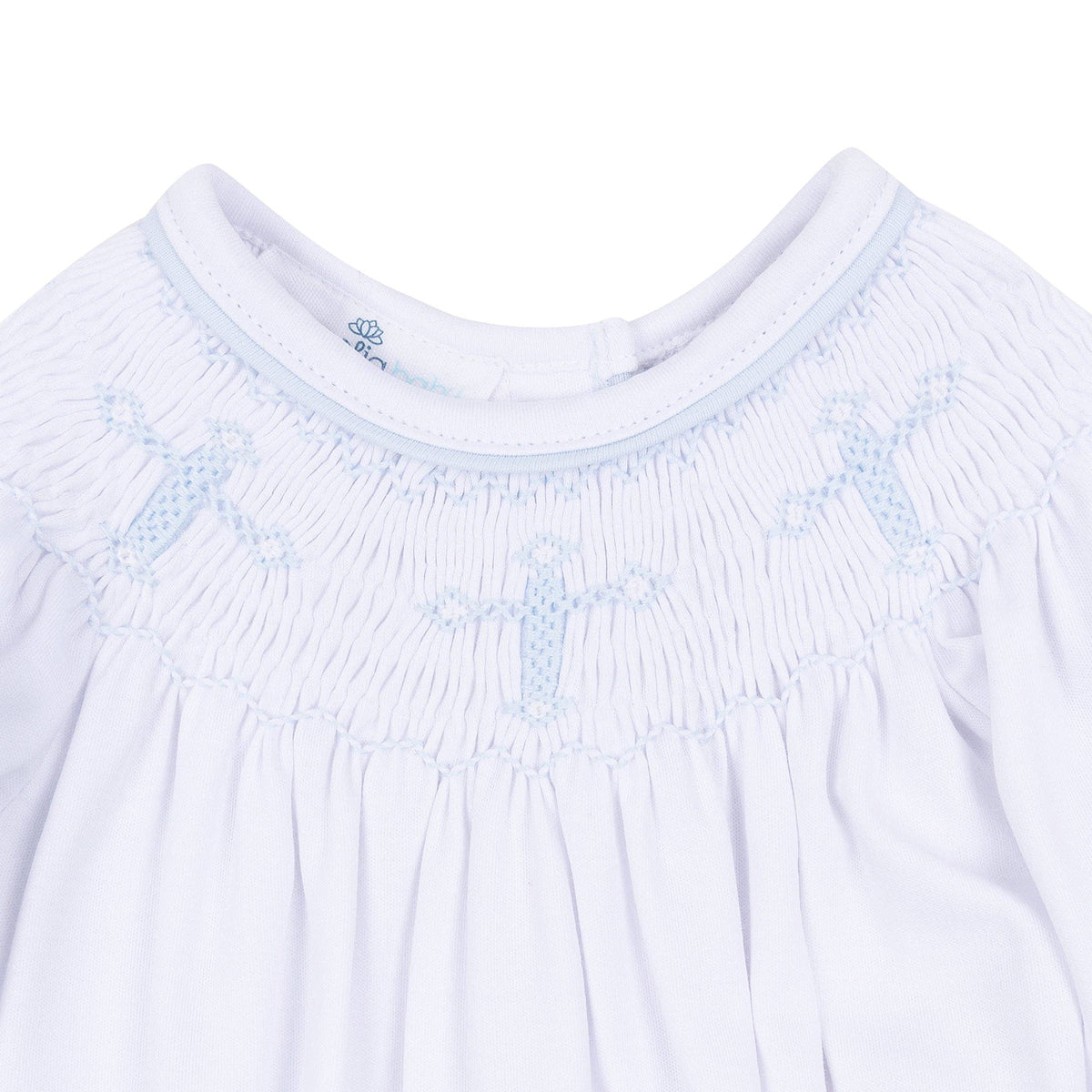 Forever Blessed Bishop Gown - White Light Blue
