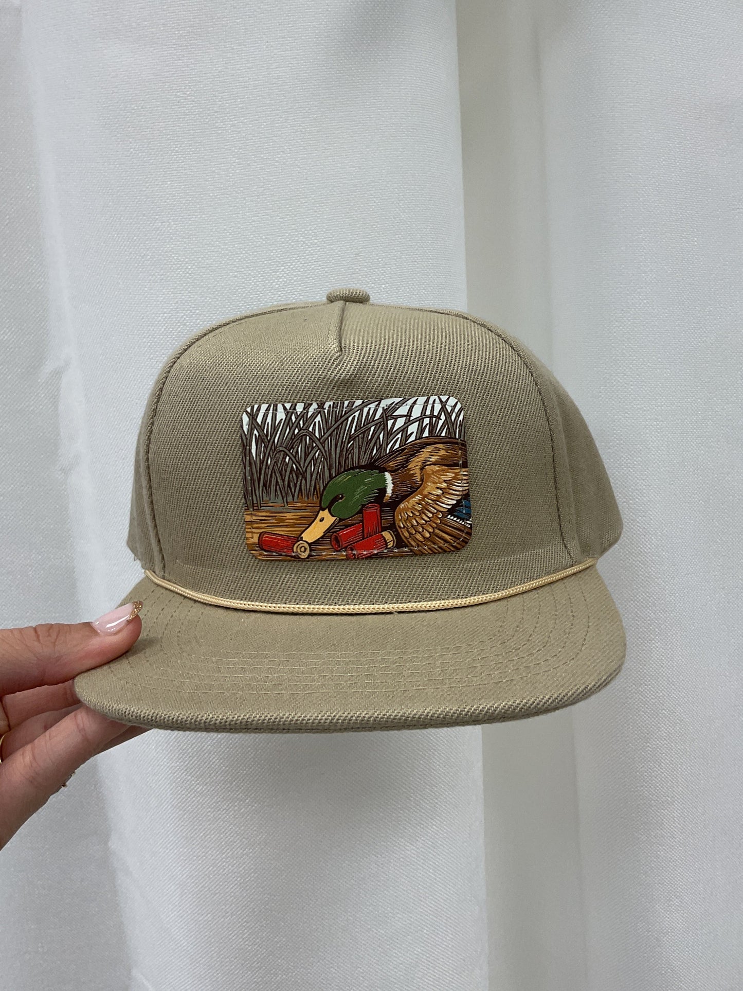 Mallard and Shells Rope Hat