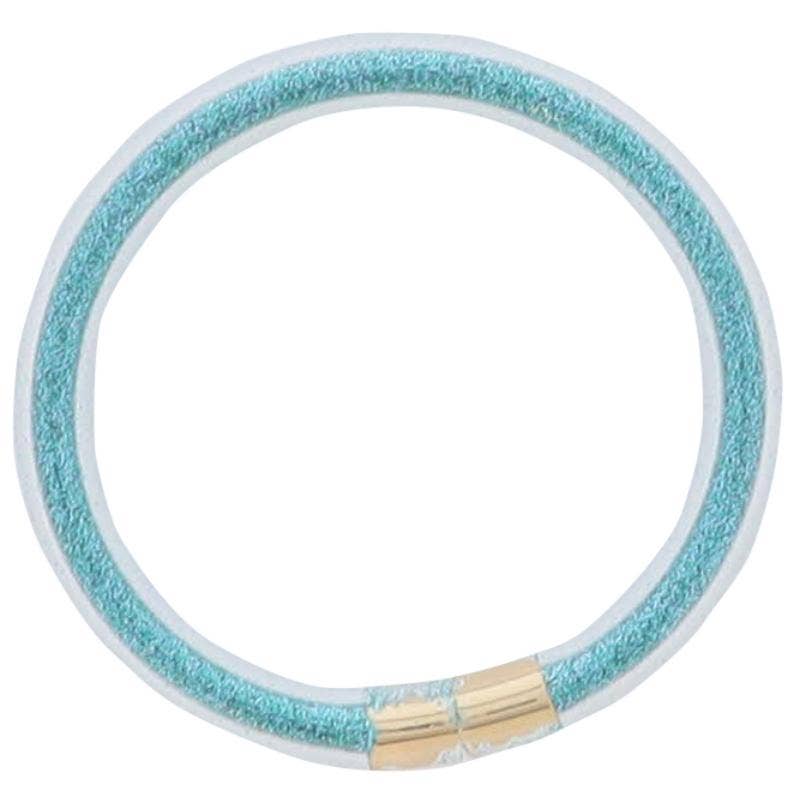 Kids Teal Glitter Bracelet