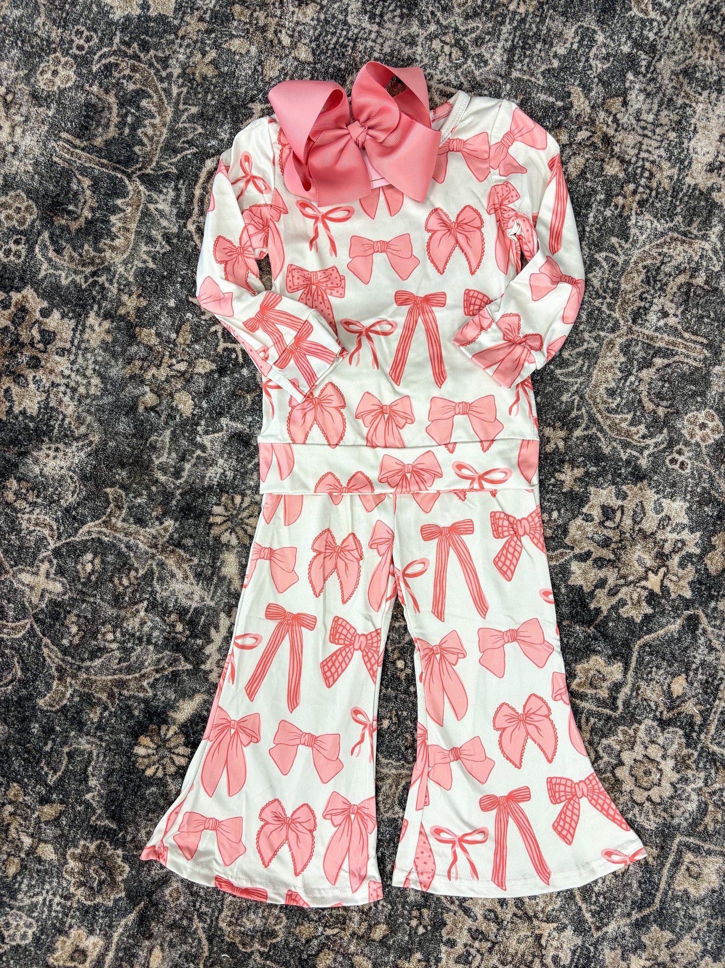 Pink Bow Lounge Set