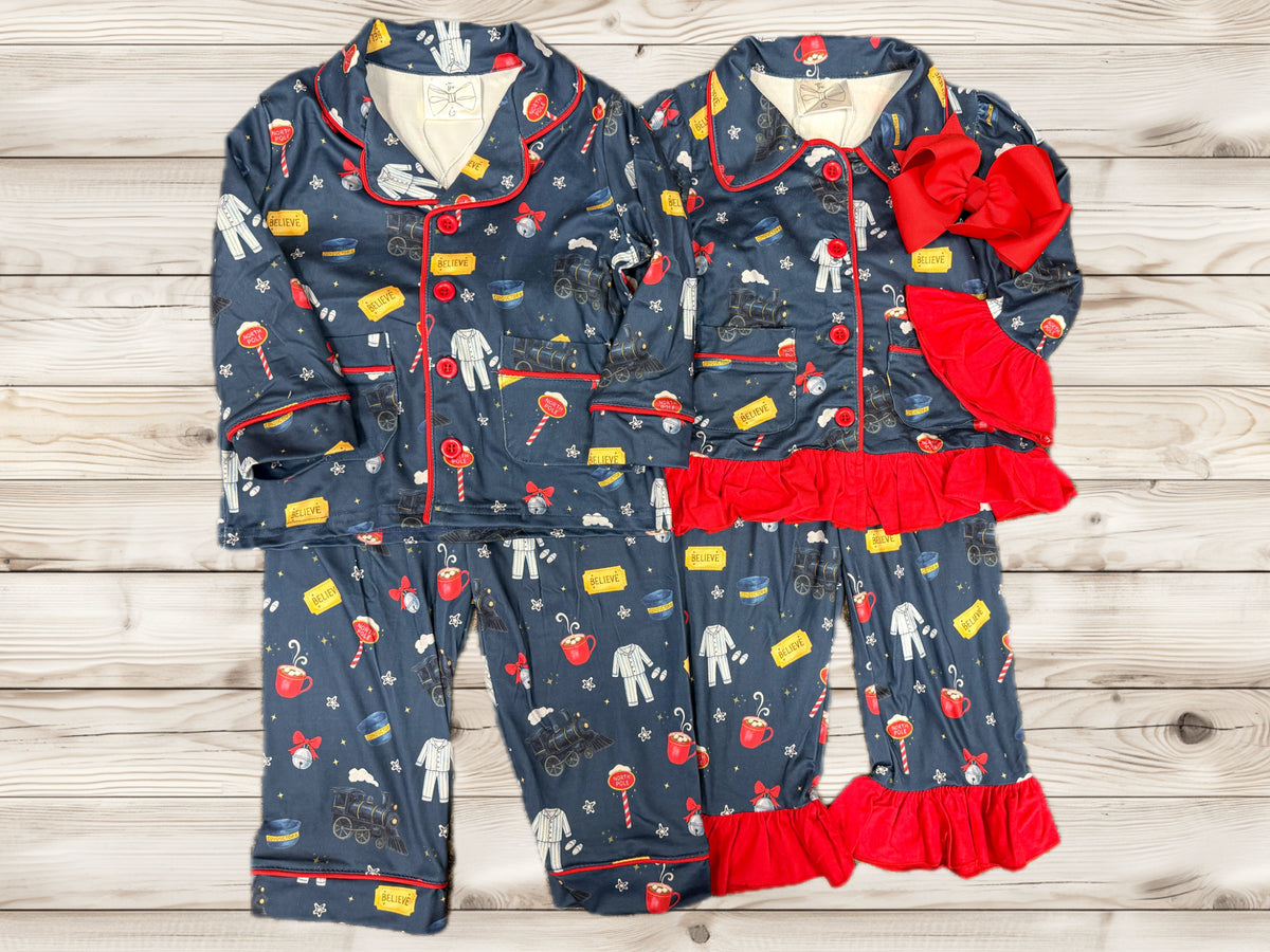 Christmas Express Train Pj Set