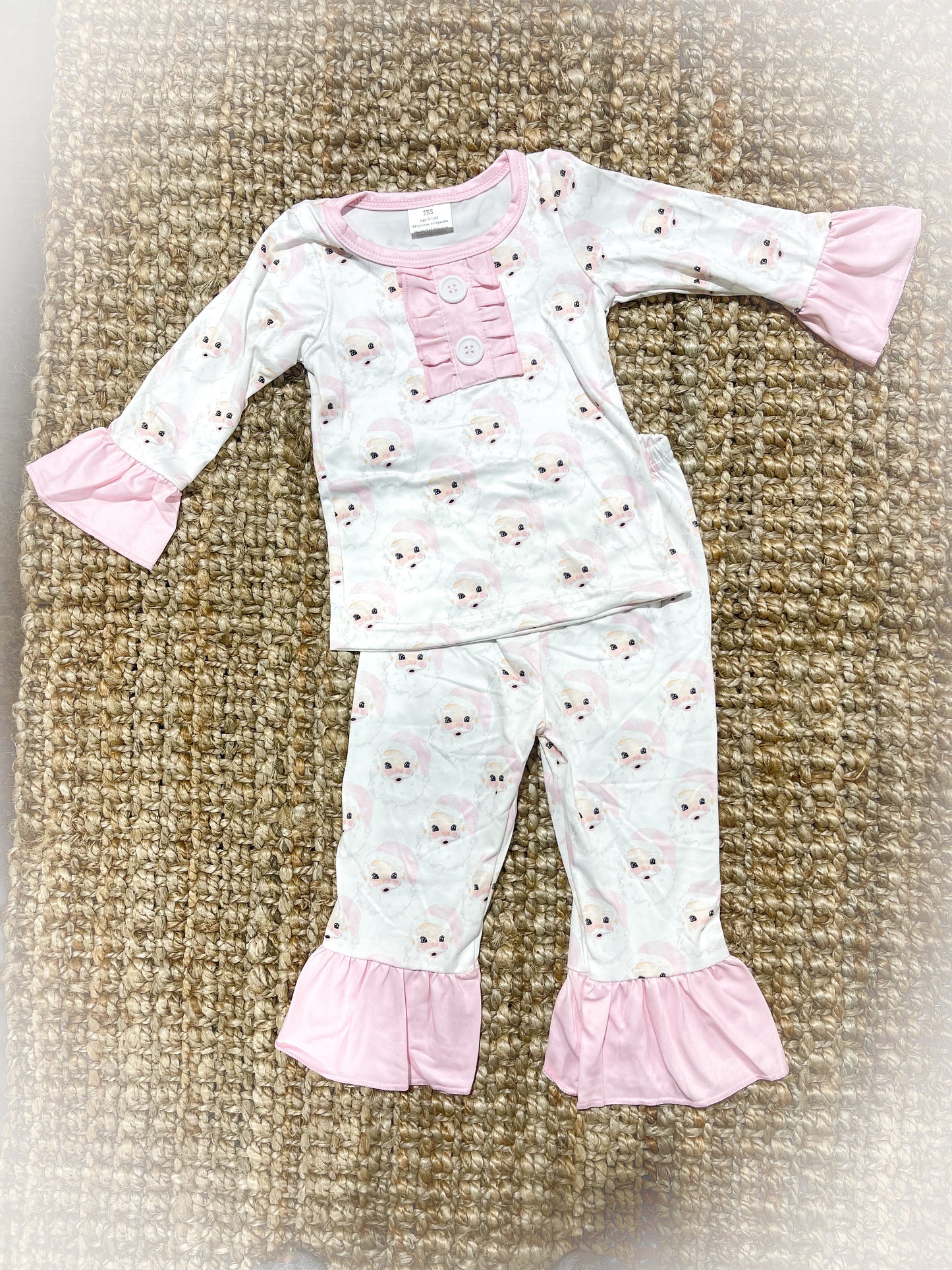 Vintage Pink Santa Set