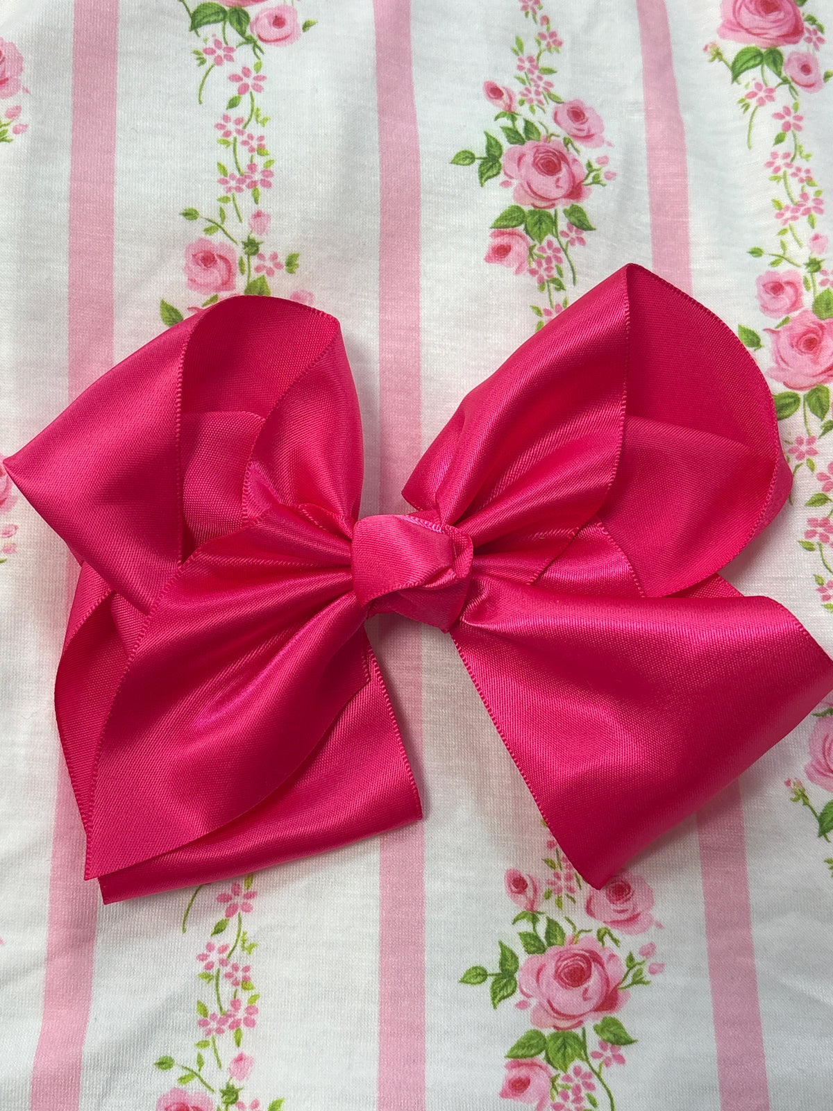Hot Pink Satin Bow