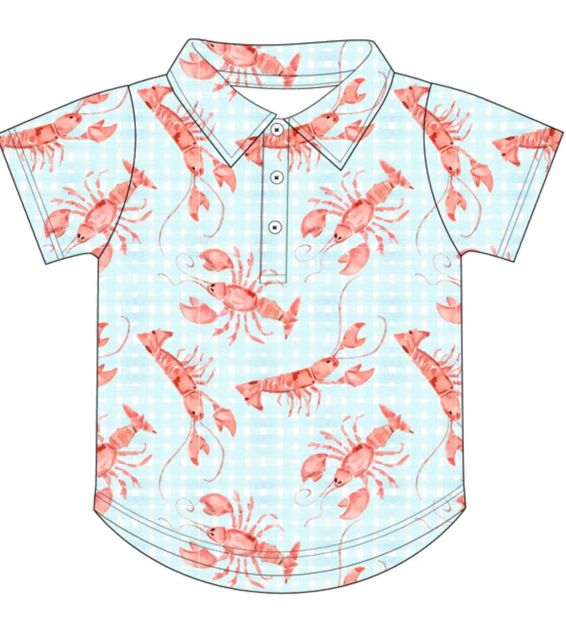 Crawfish Bamboo Polo Shirt