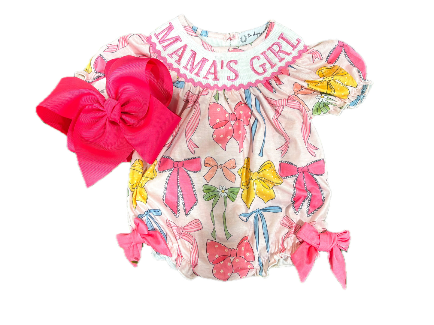 Mama Bestie Pretty Bow Smock