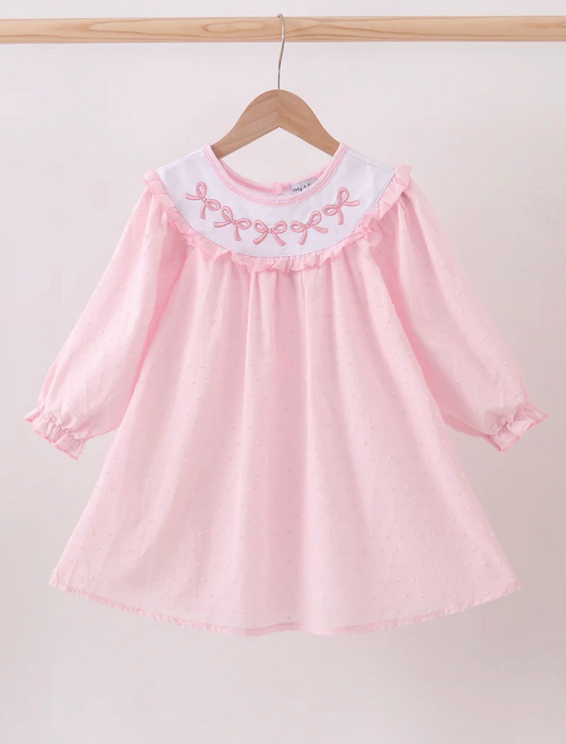 Pink Swiss Bow Dress