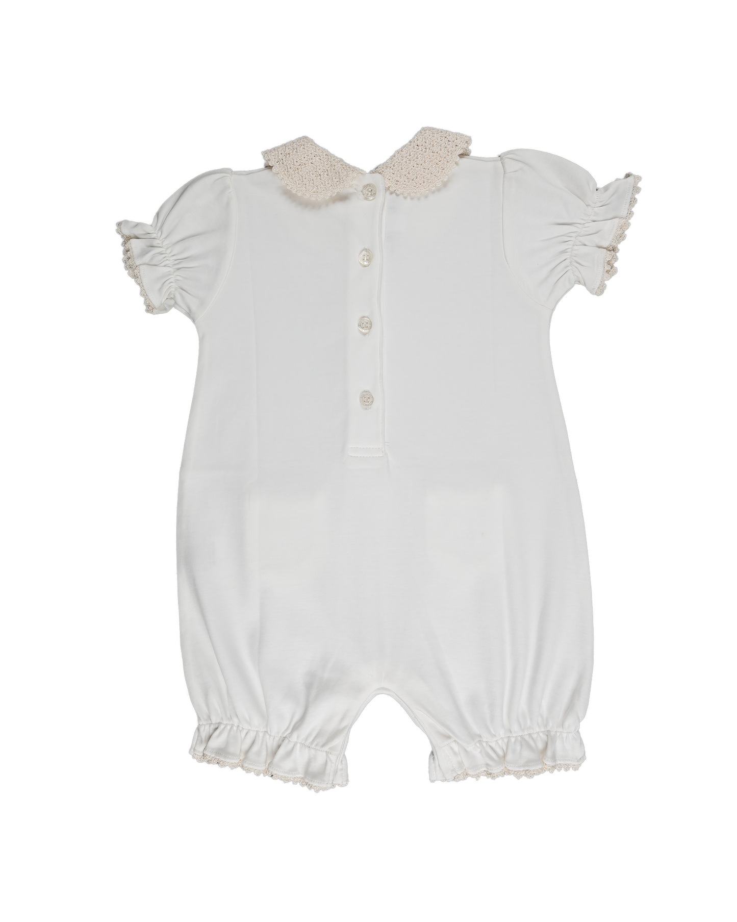 Cream Knit Pima Romper