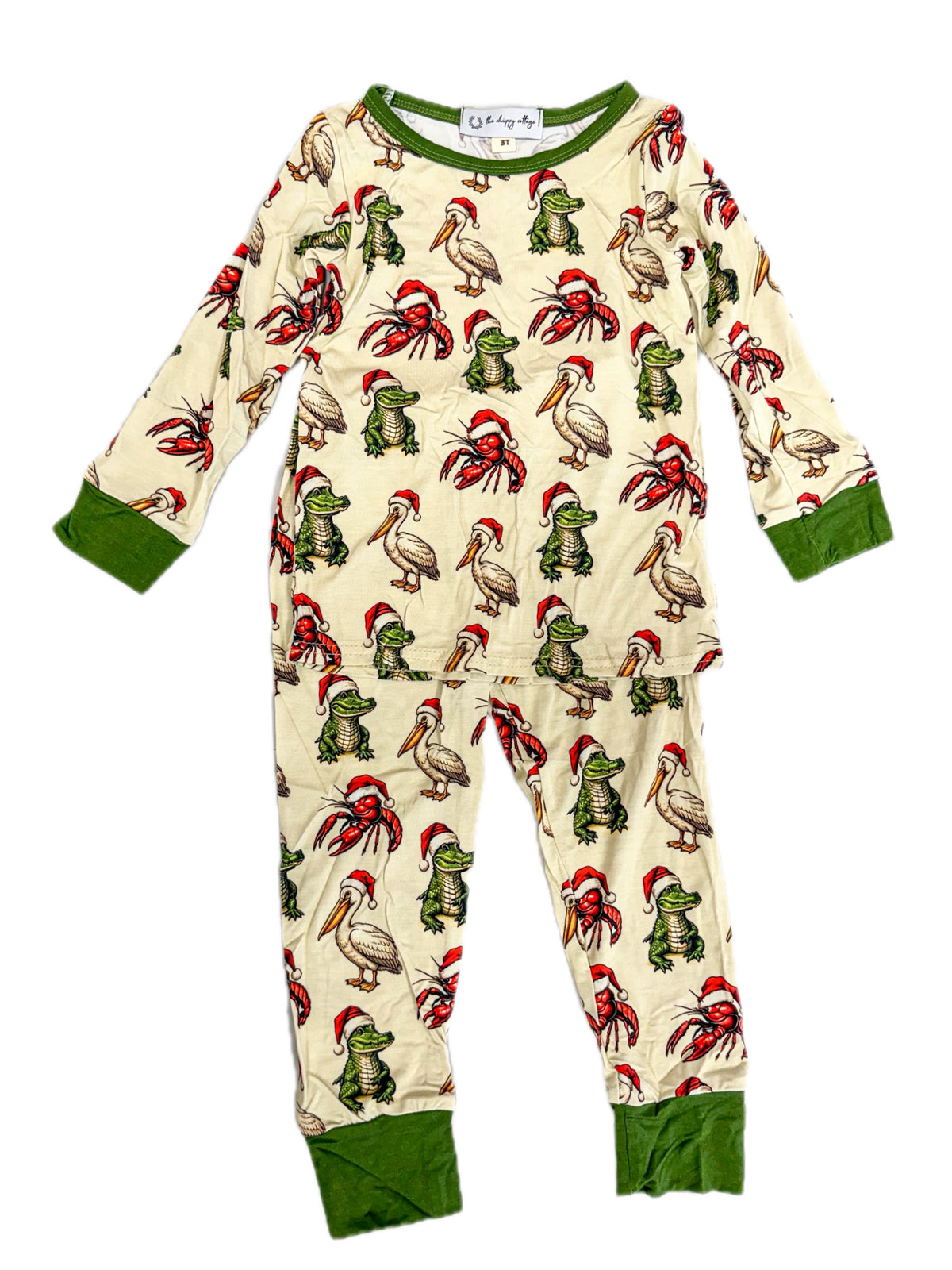 Cajun Christmas Critters Boy Pant Set