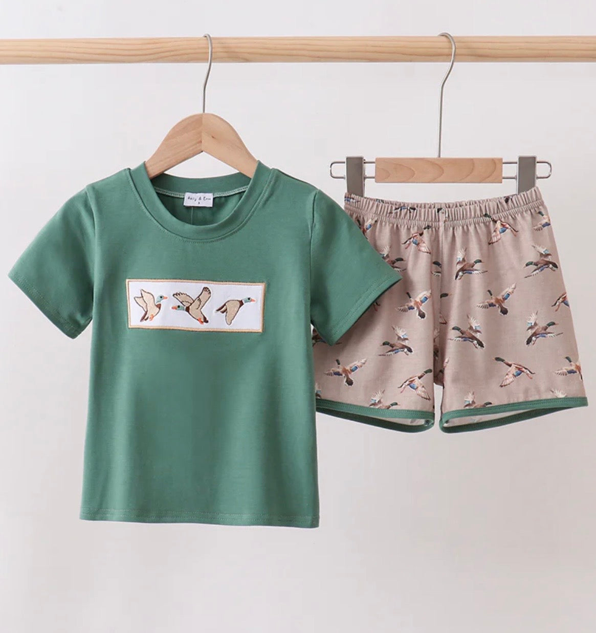Brown and Green Mallard Short Set