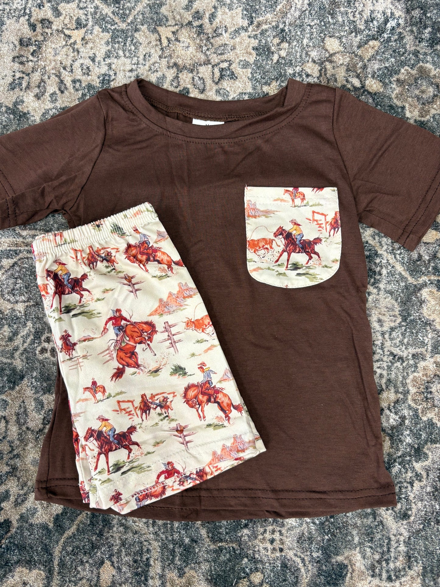 Western Cowboy Short Set