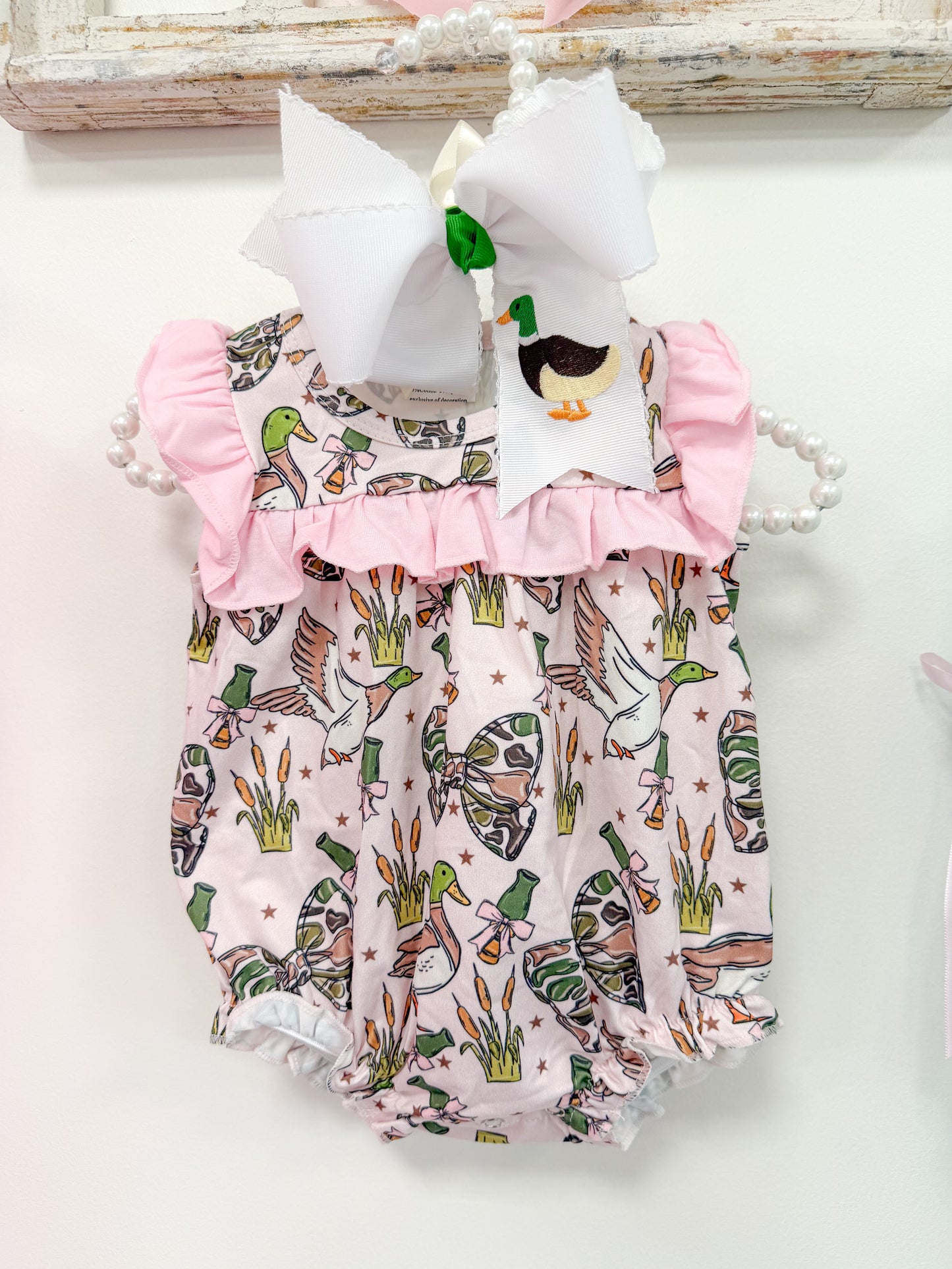 Pink Mallard Ruffle Bubble