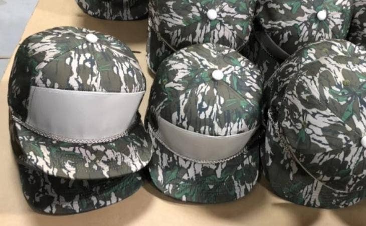 Kids 7 Panel Swampland Camo Snapback Hat