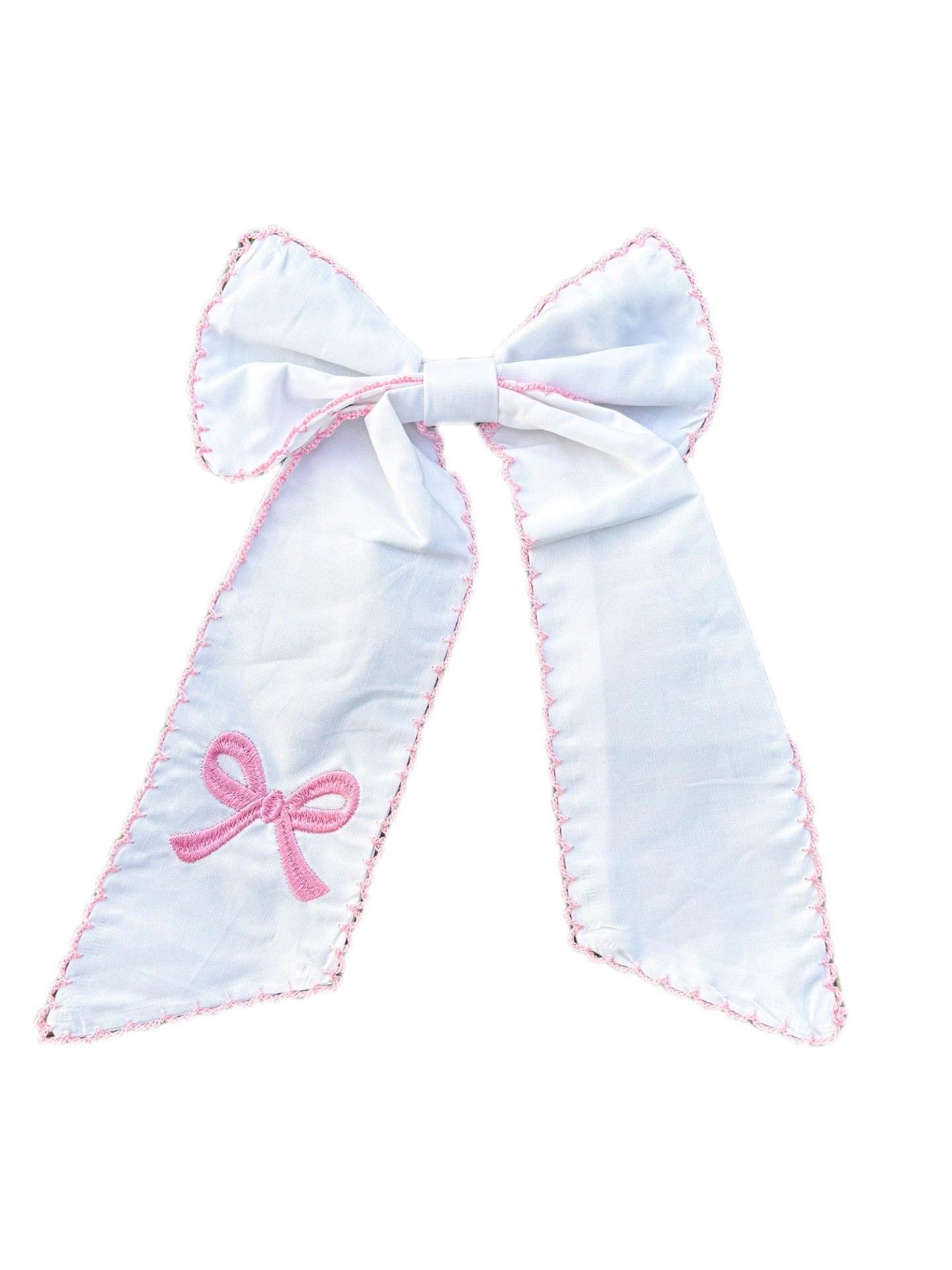 Embroidery Pink Bow