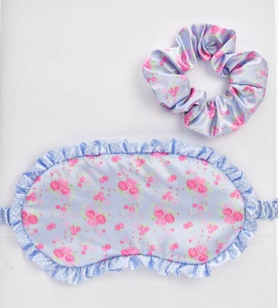 Ditsy Eye Mask & Scrunchie set