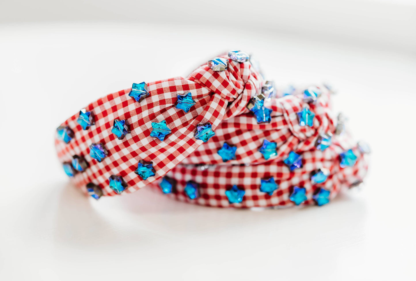 Beaded Headband - Gingham Glory
