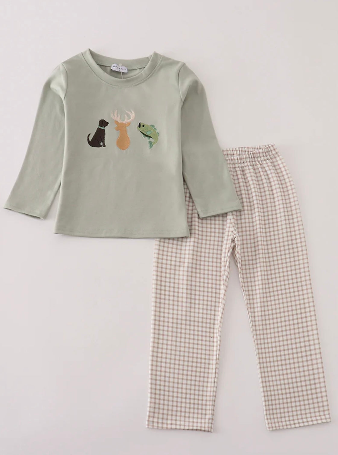 Hunting Plaid Pant Set