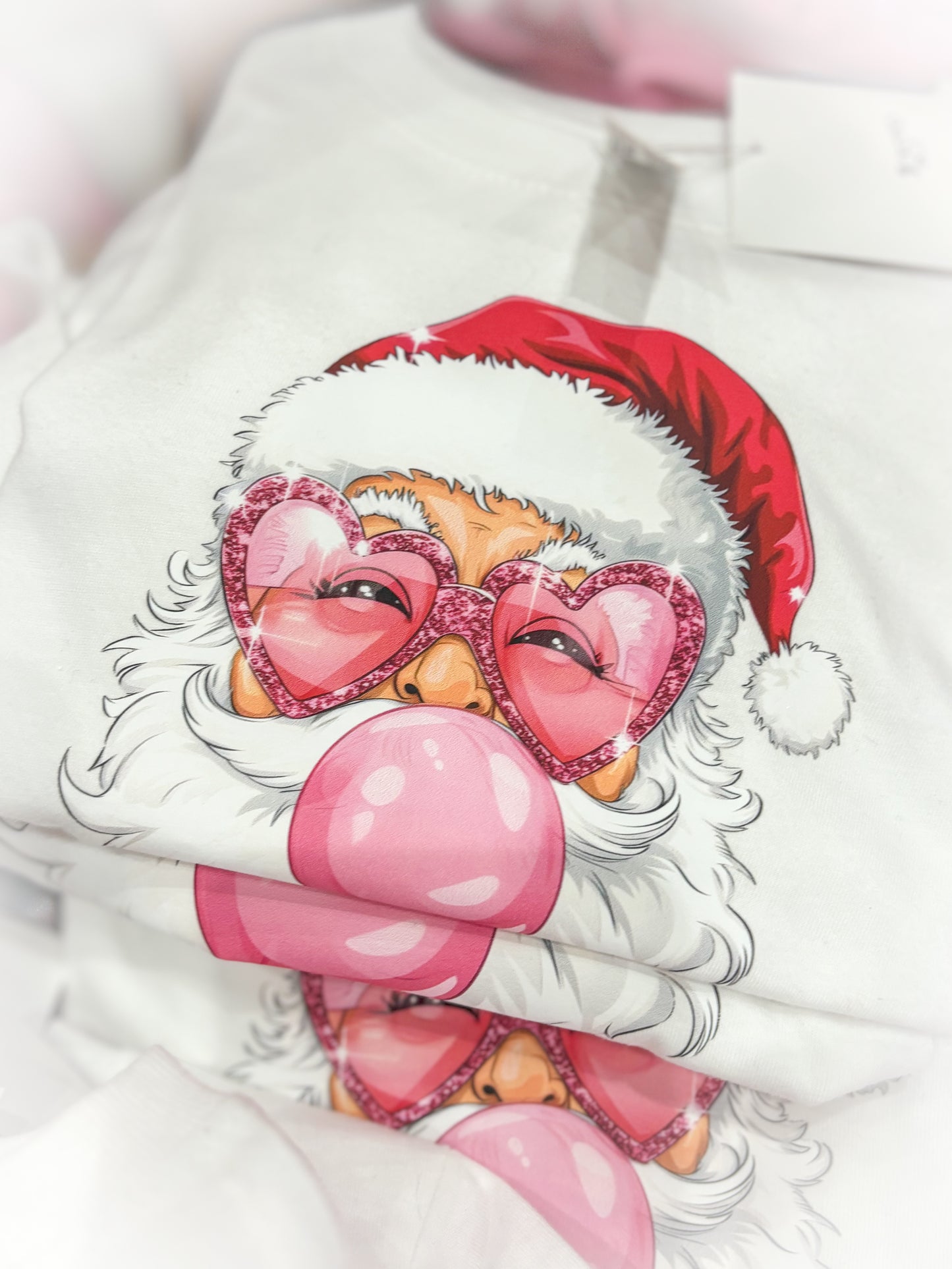 Bubble Gum Santa Tee