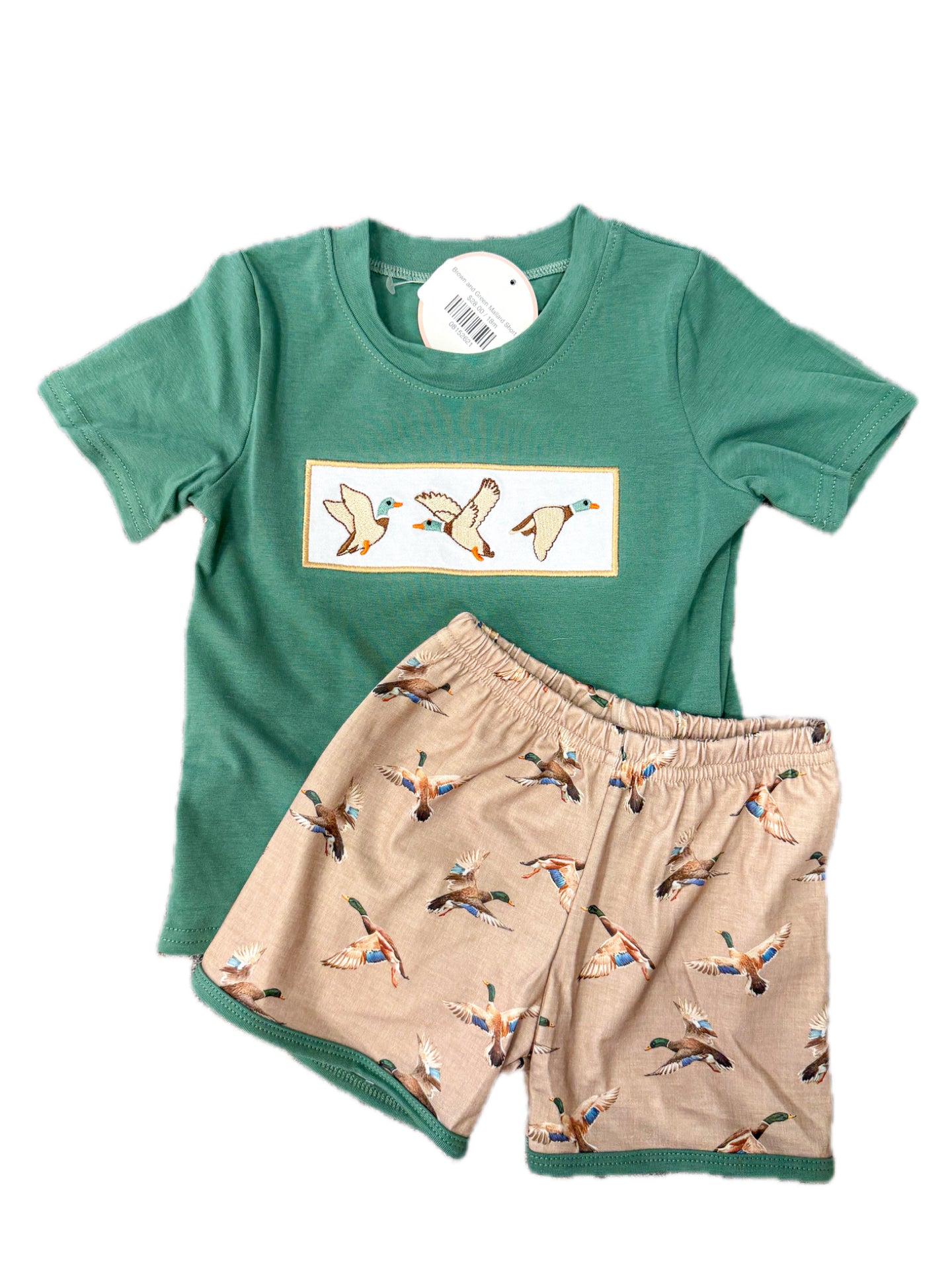 Brown and Green Mallard Short Set