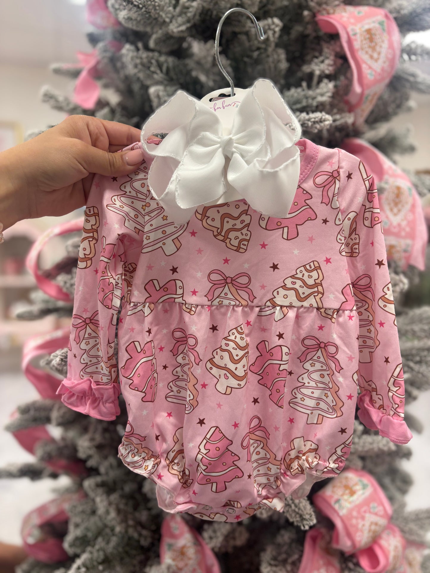 Pink Christmas Tree Bubble