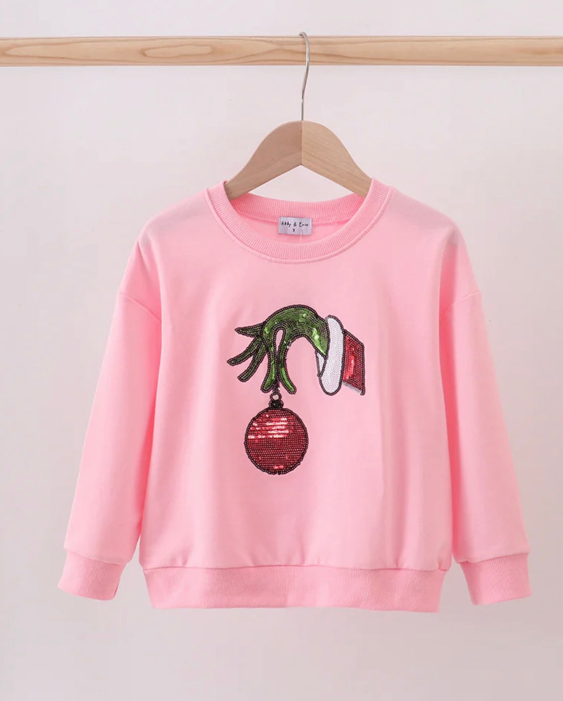 Sequin Green Animal Pullover