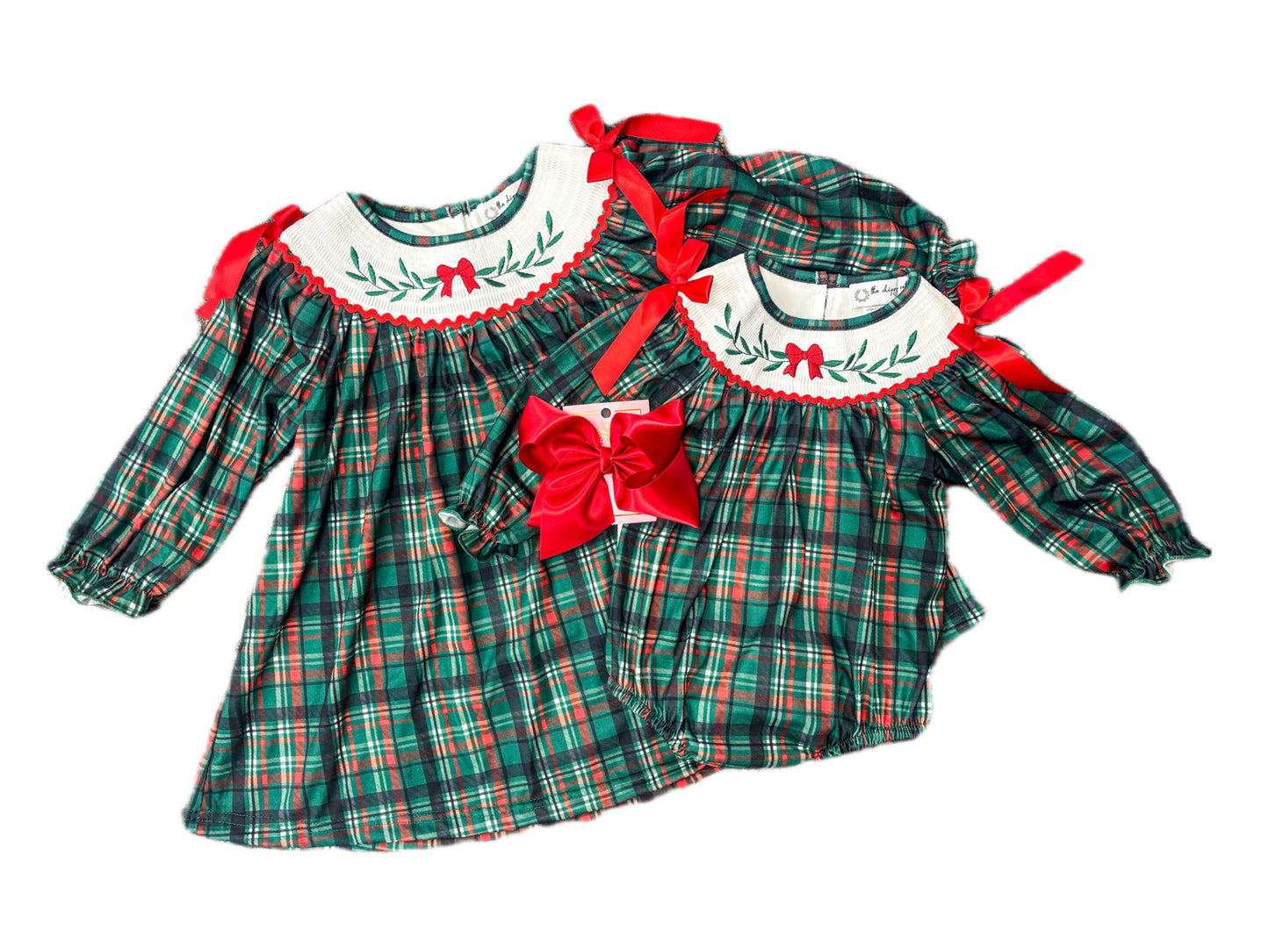 Christmas Plaid Smock