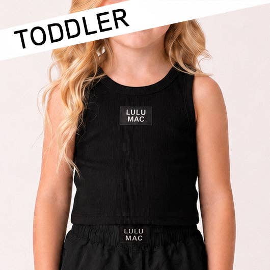 BLACK TODDLER LUKU MAC SOLID TANK