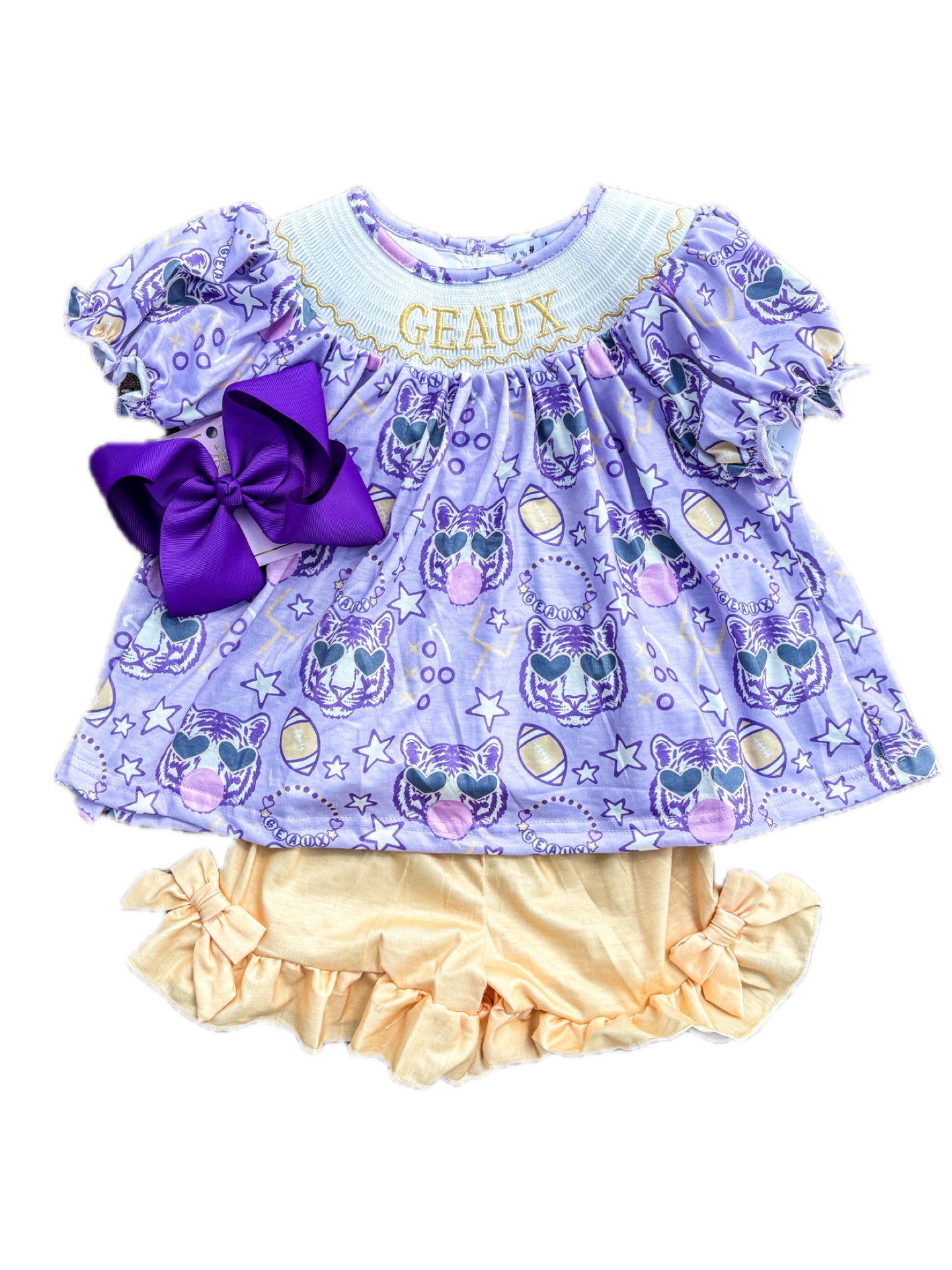 Preppy Geaux Smock