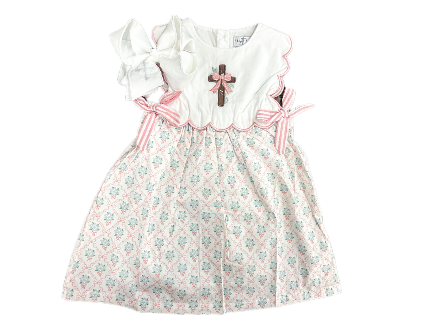 Embroidered Floral Cross Dress