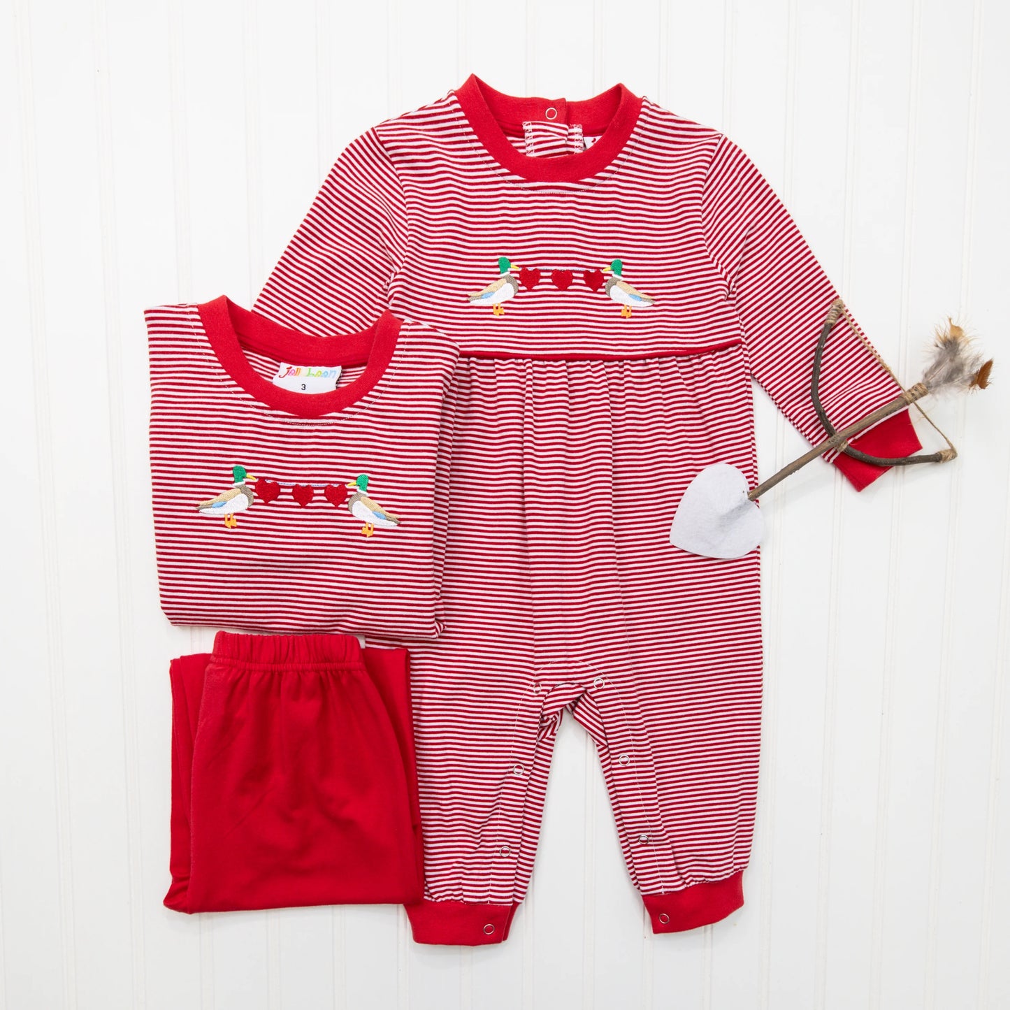 Valentine Mallard Romper