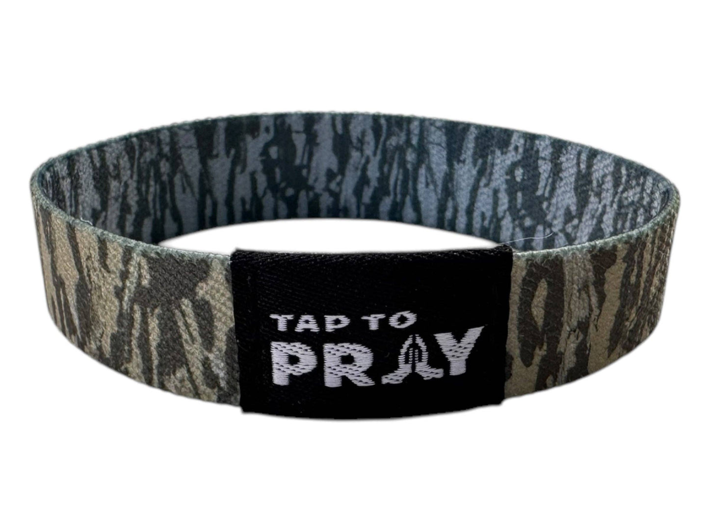 Tap To Pray™ Wristbands - Tree Bark Camo Brown & Grey