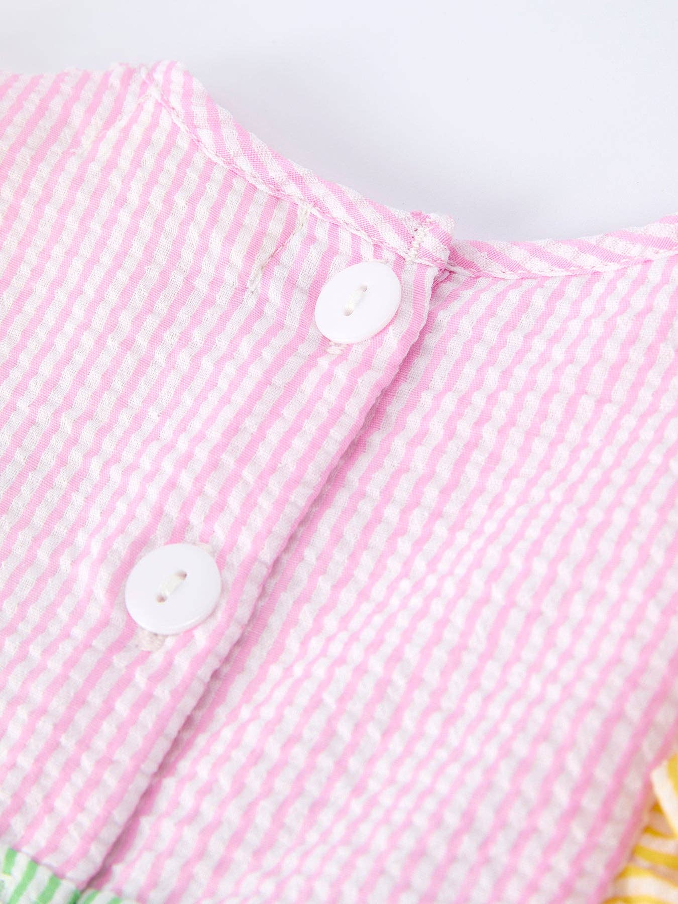 Jesus Loves Me Pastel Seersucker