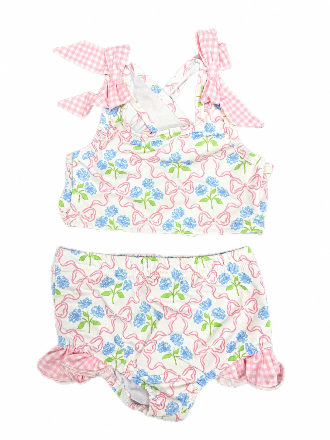 2PC Pink Hydrangea Swim