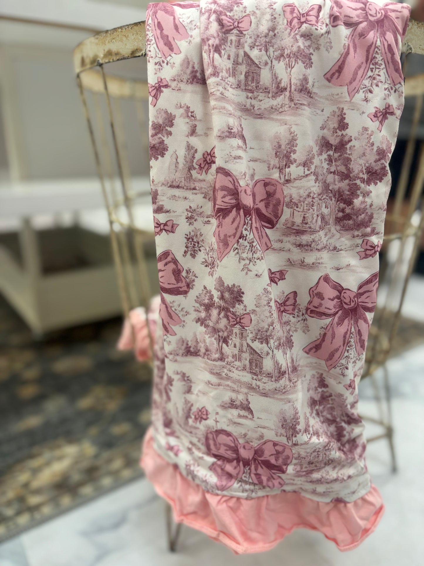 Vintage Toile Blanket