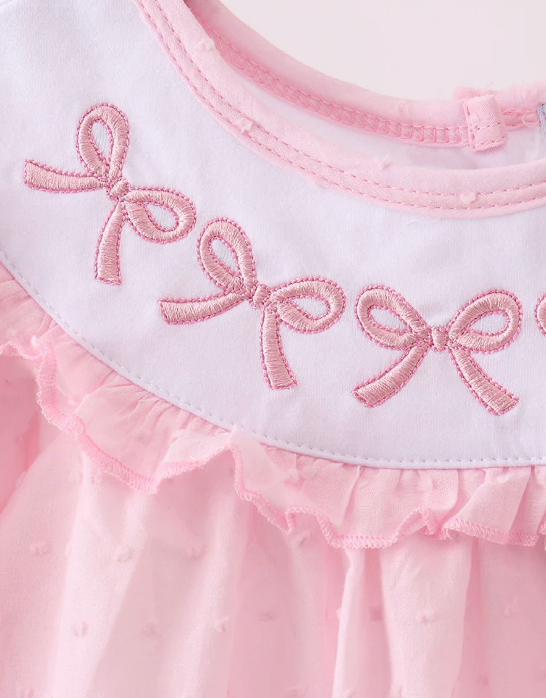 Pink Swiss Bow Dress