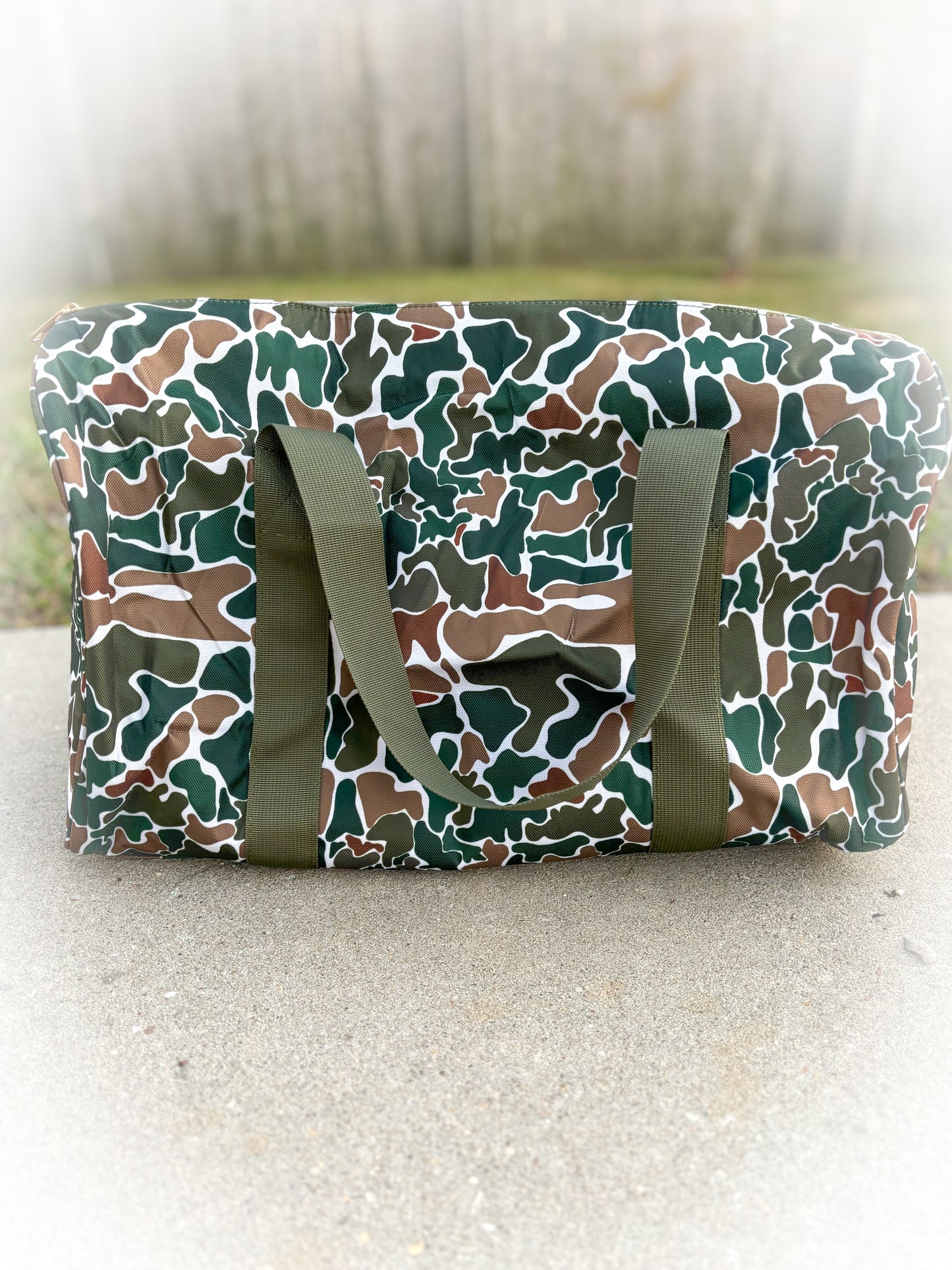 Brown Camo Duffle