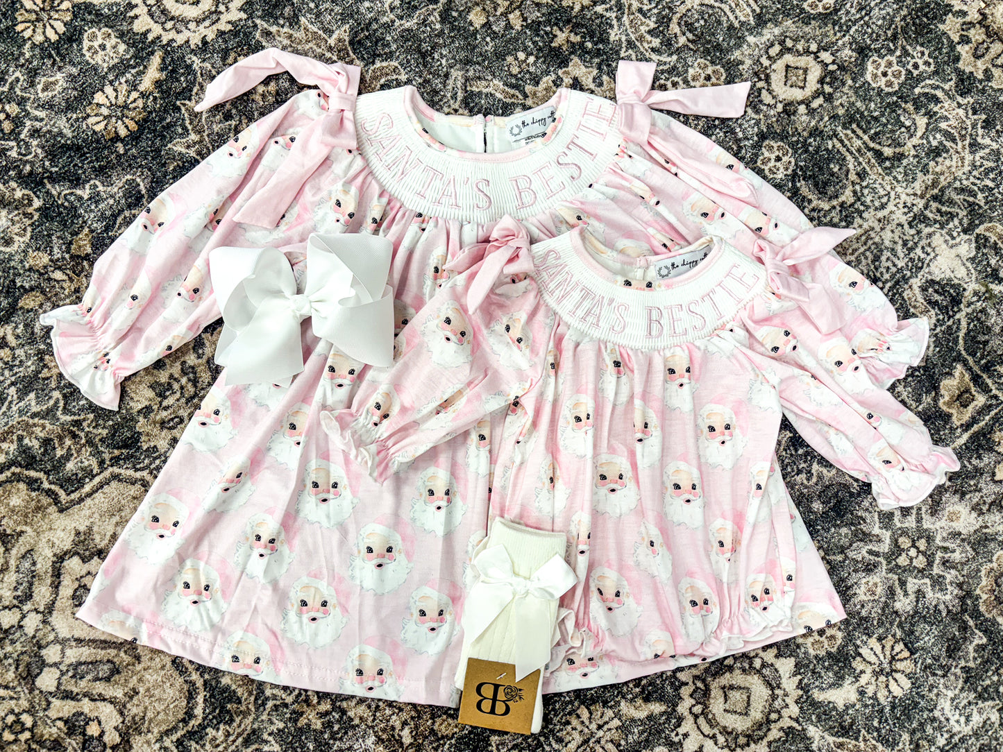 Baby Pink Vintage Santa Bestie