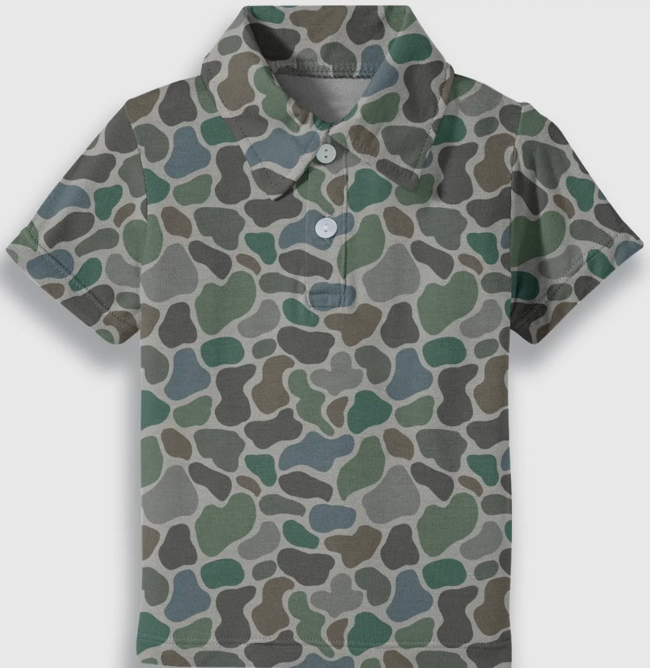 Pebble Camo Bamboo Polo