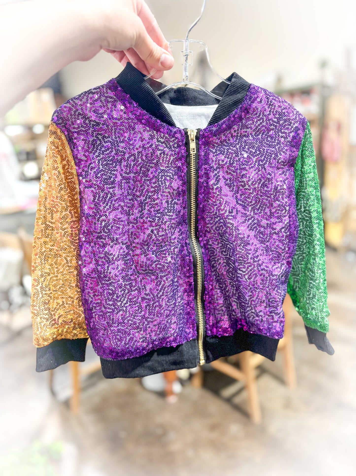 Mardi Gras Sequin Jacket