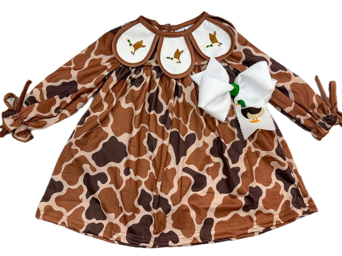 Scallop Mallard Smock Dress