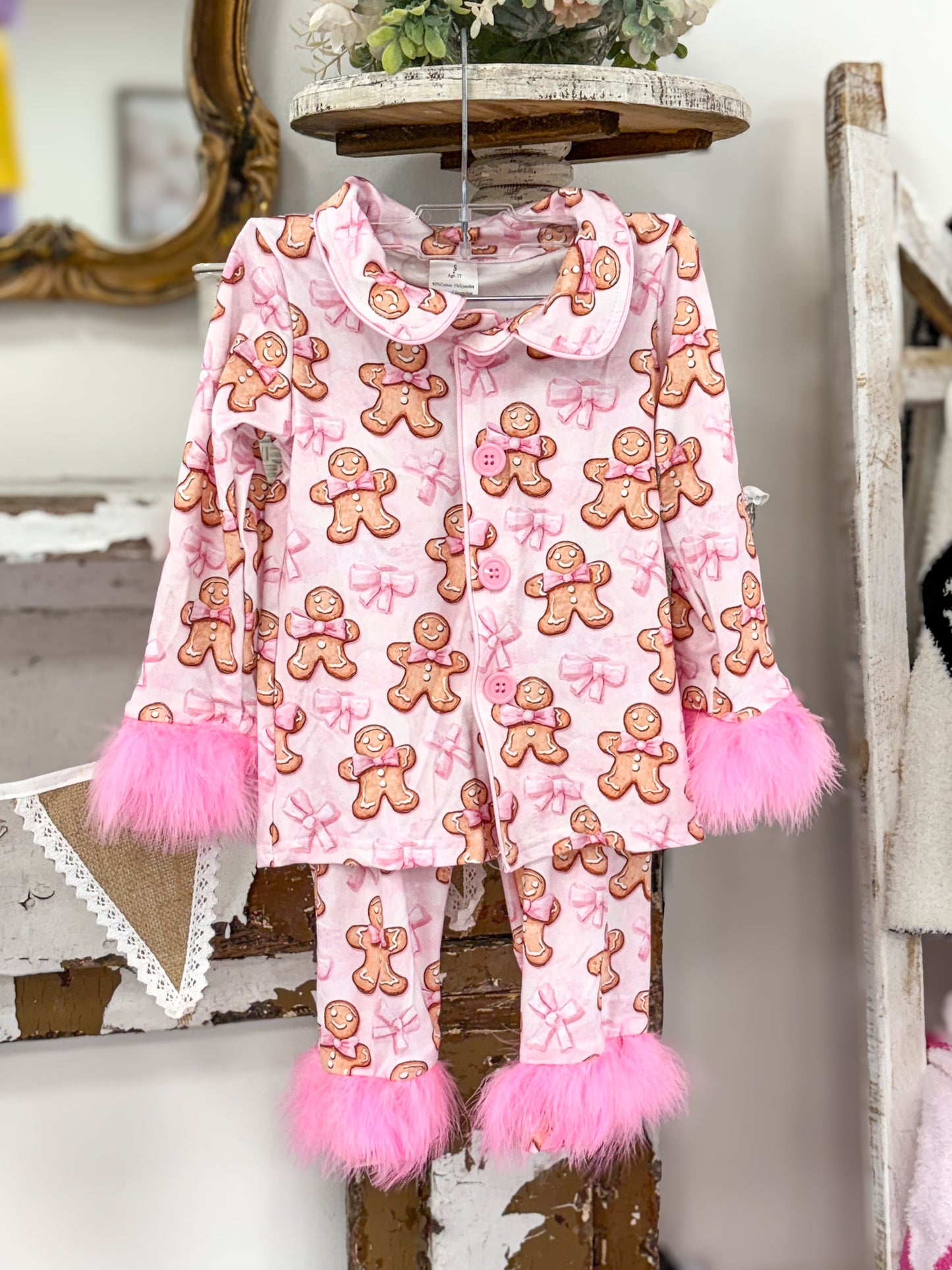 Gingerbread Feather Pjs