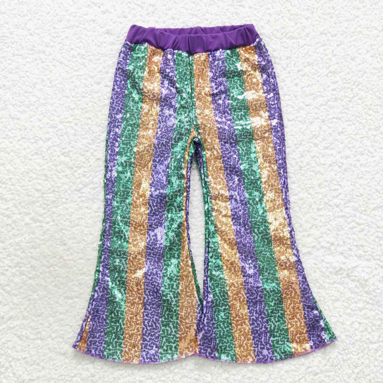 Striped Sequin Bellbottoms