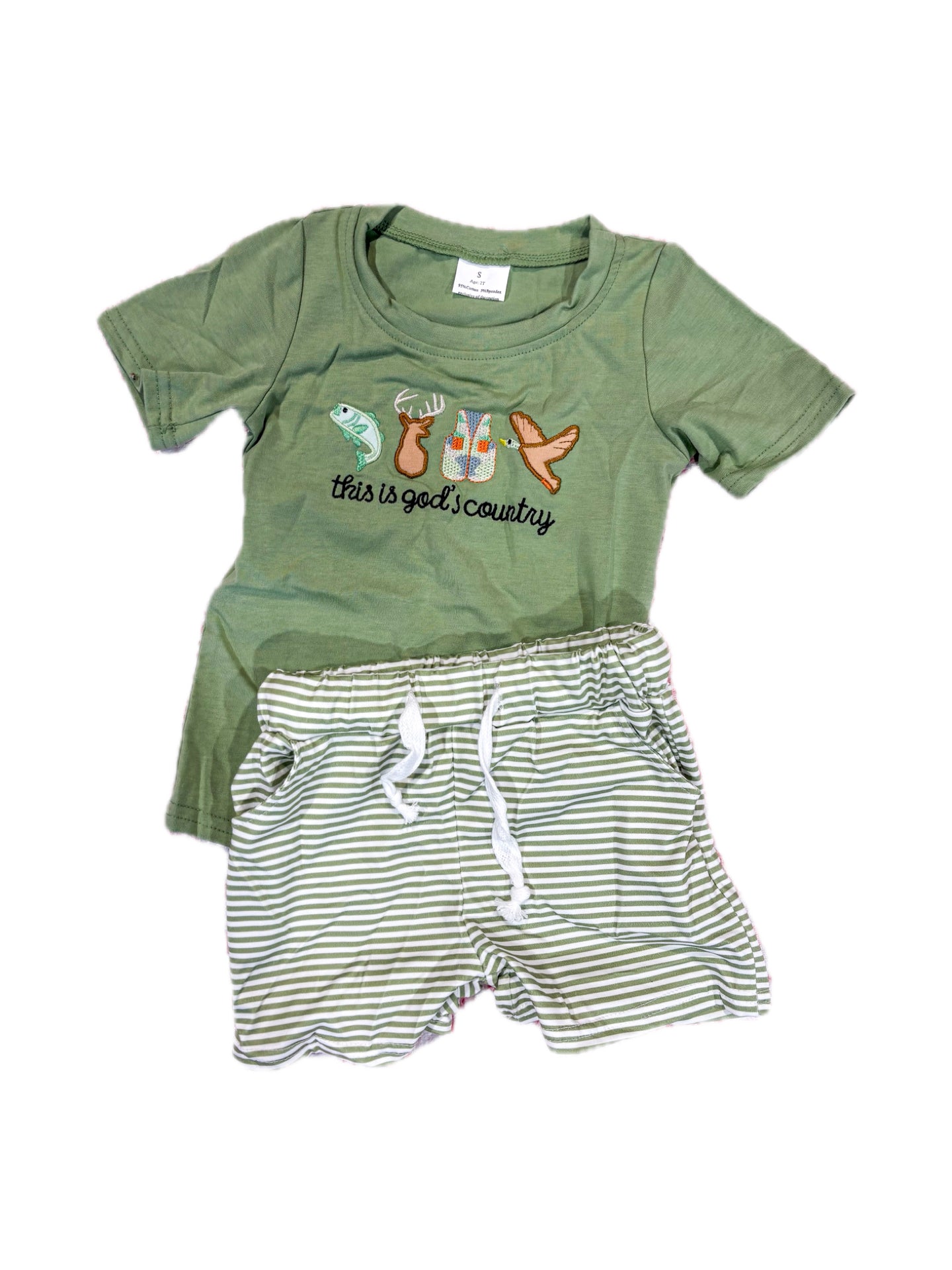 Green God’s Country Short Set