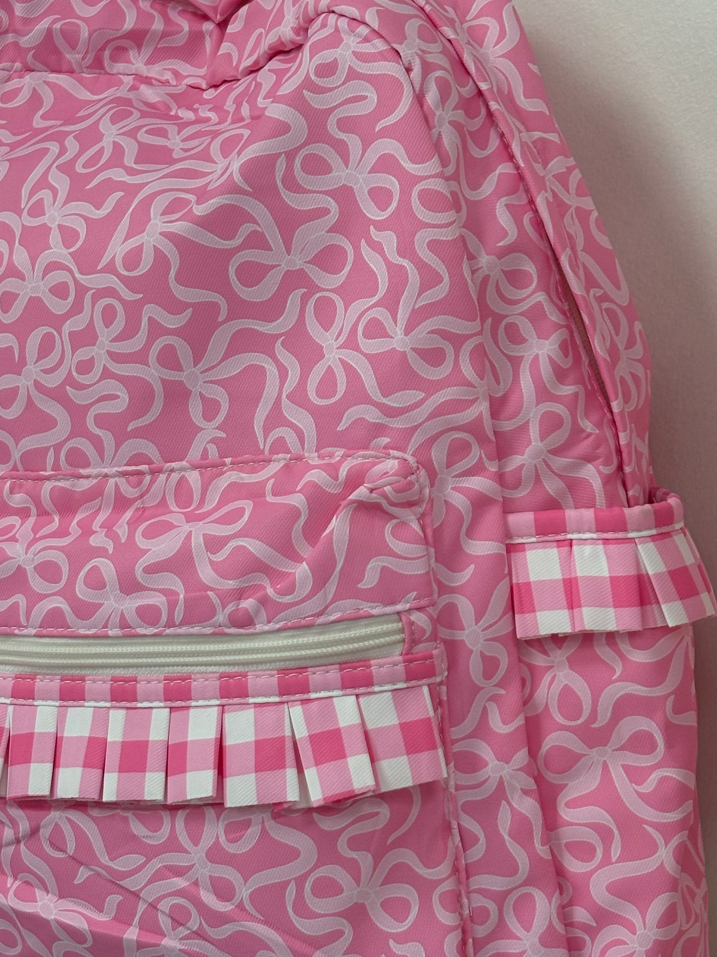 Plaid Bow Backpack