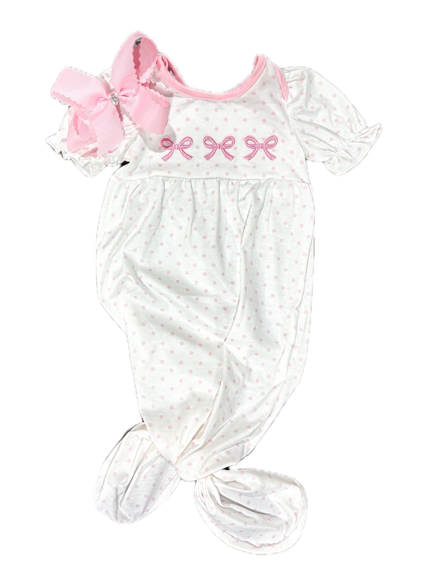 Pink Bow Dot Gown