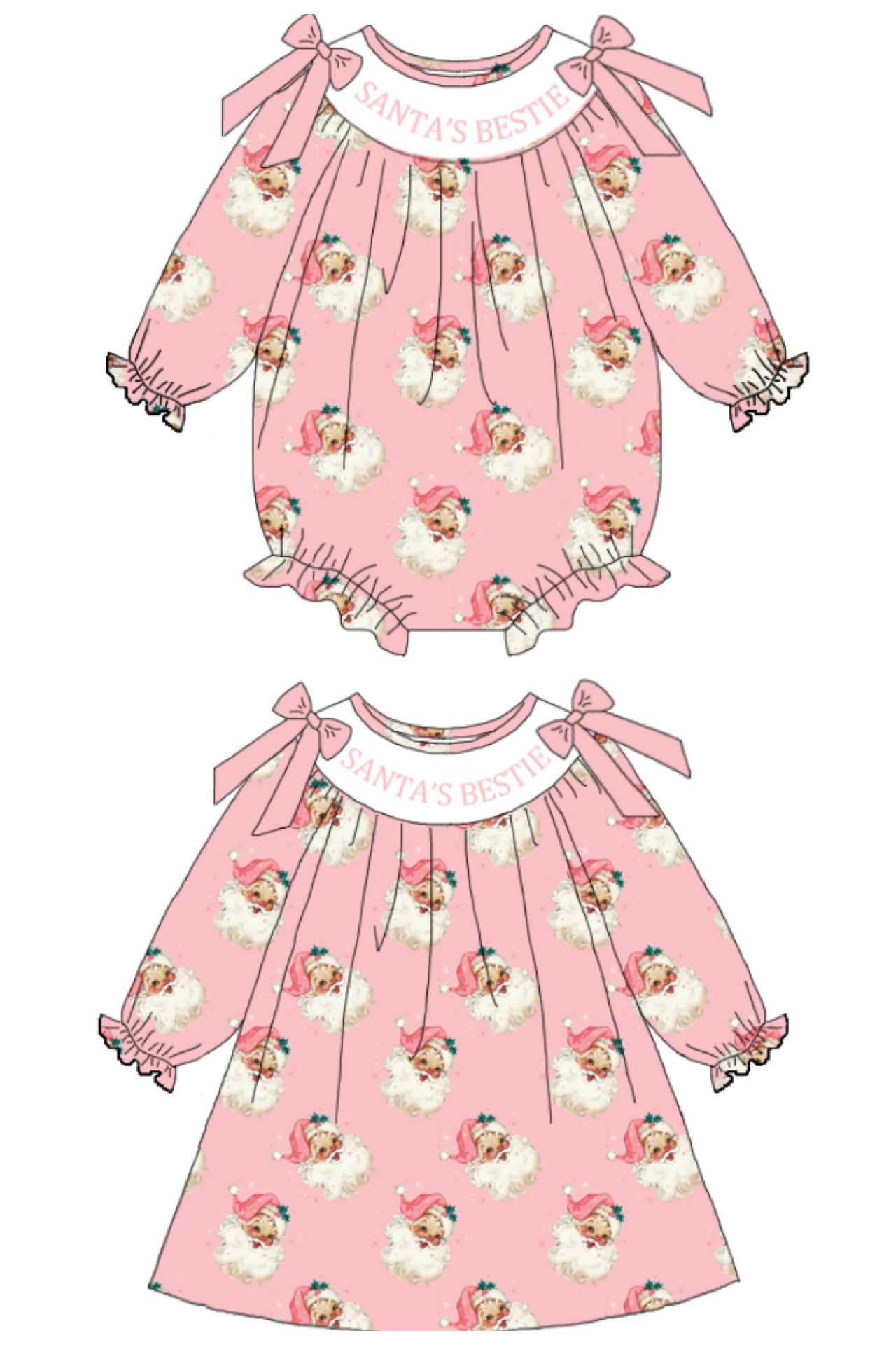 Santa’s Bestie Pink Bubble PRE•ORDER