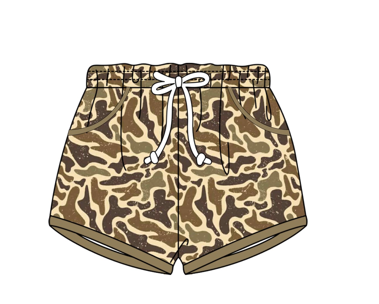 Old School Camo Swim Shorts PRE•ORDER